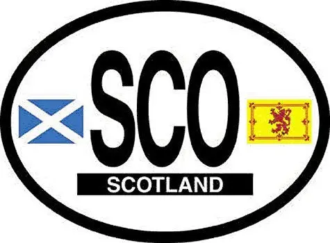 Flag-It Scotland Oval Decal For Auto, Truck, Or Boat 1