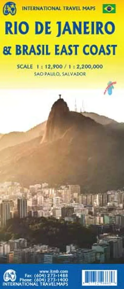 Rio De Janeiro / Brasil East Coast 1:12,900/1:2,2M Waterproof [Map] Itmb Publishing Ltd 1