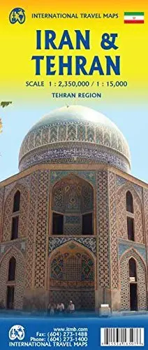 Iran & Tehran Travel Reference Map 1