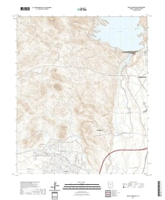 Baldy Mountain, Arizona 2021 (Us Topo 7.5'×7.5' Topographic Quadrangle) 1