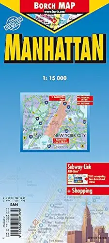 Manhattan Laminated Map Borch 1