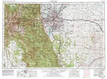 Denver, Co [Map] U.S. Geological Survey 1