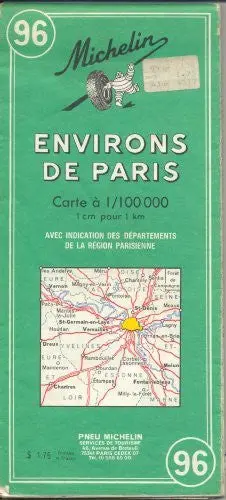Michelin Map 96 Environs De Paris [Map] 1