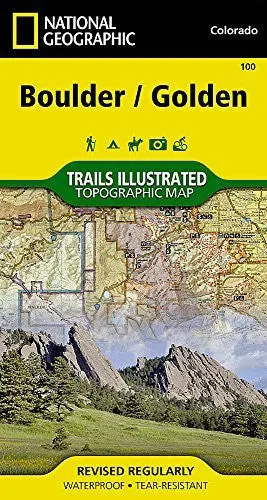 Boulder, Golden Map (National Geographic Trails Illustrated Map, 100) [Map] National Geographic Maps - Trails Illustrated 1