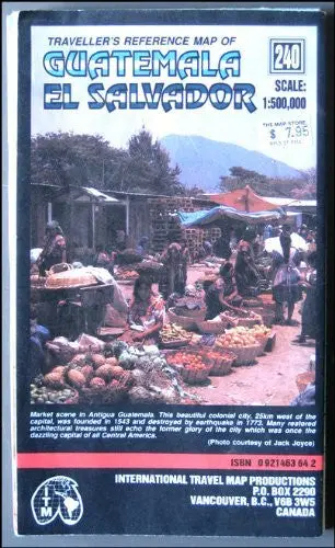 Traveller's Reference Map Of Guatemala El Salvador [Map] International Travel Map Productions 1