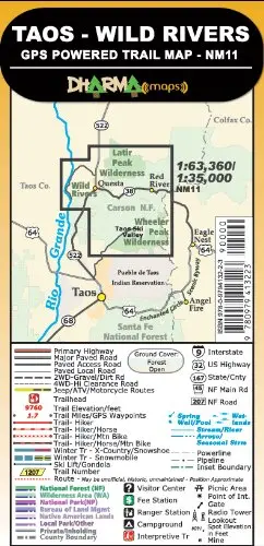Taos Wild Rivers - Gps Powered Trail Map [Map] Marc Rothmeyer 1