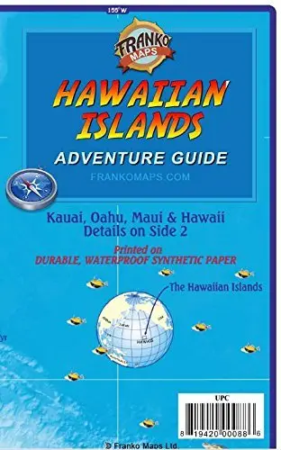 Hawaiian Islands Adventure Guide Map [Map] Franko Maps Ltd. 1