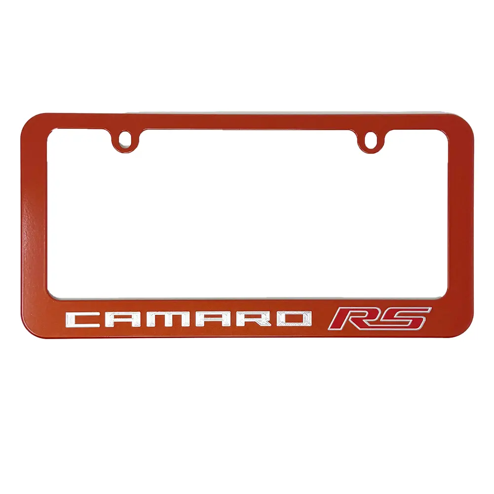 Camaro Rs License Frame : Exterior Color - Inferno Orange Metallic 1