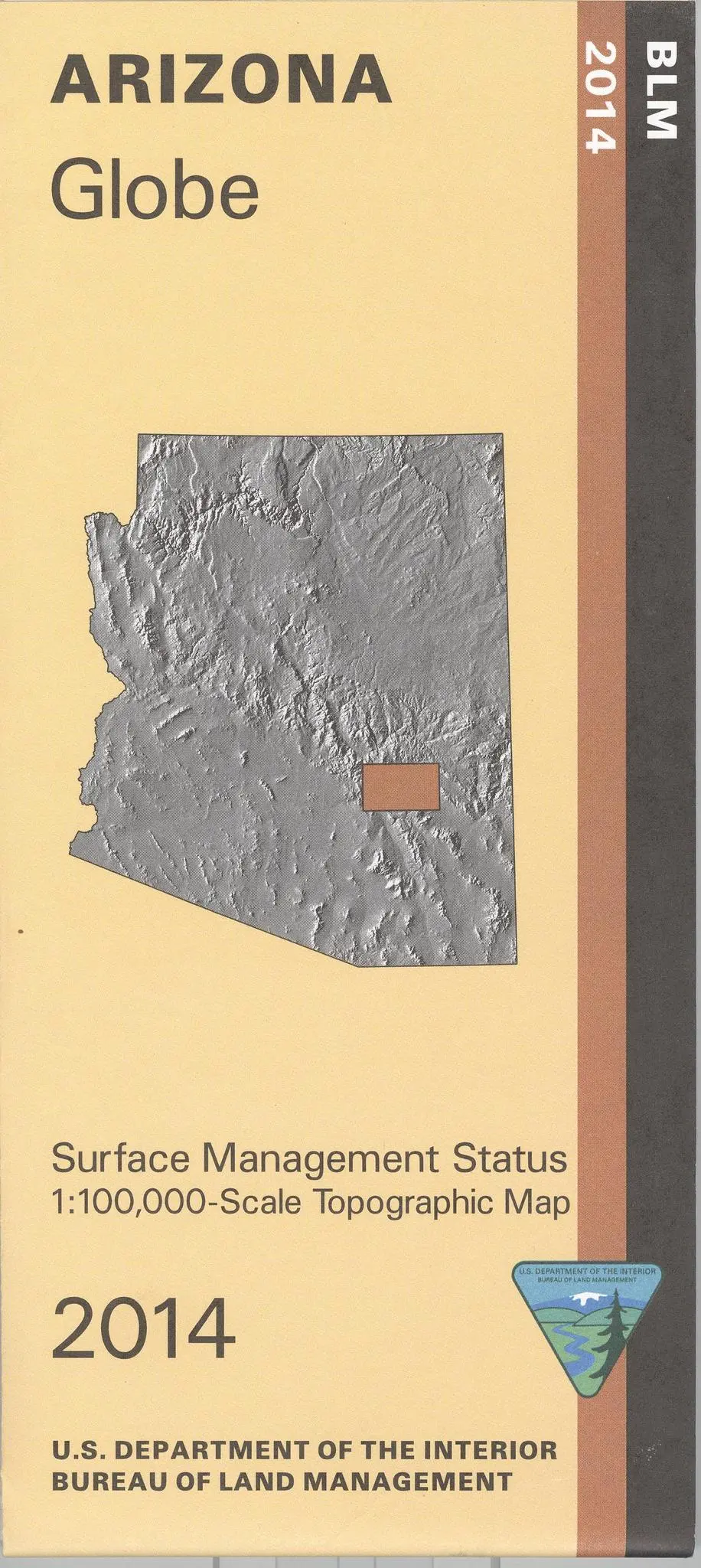 Globe Surface Management Status 1:100,000-Scale Topographic Map (Arizona 60X30-Minute Quadrangle) 1