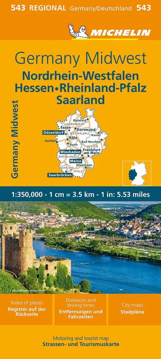 Germany Midwest Map 543 (Maps/Regional (Michelin)) [Map] Michelin 1
