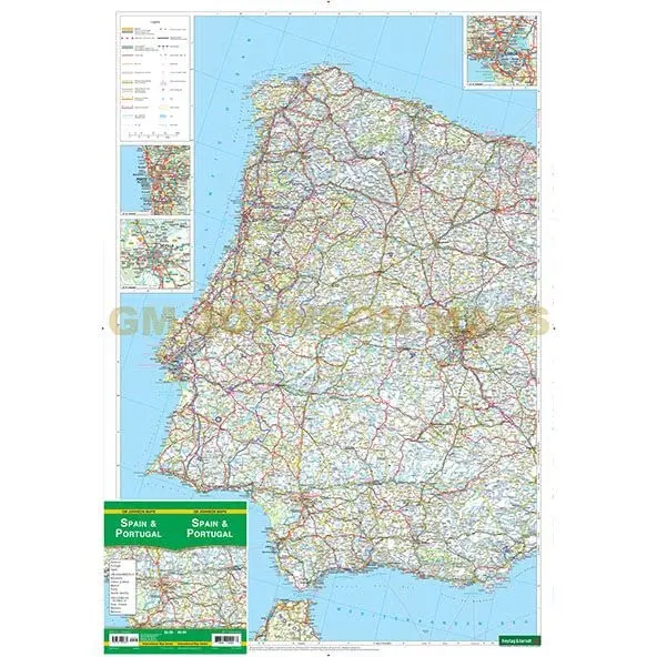 Spain & Portugal Dry Erase Laminated [Map] Freytag-Berndt 1