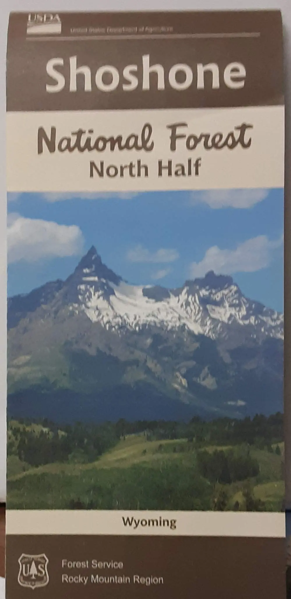 Shoshone National Forest Map - North Half [Map] Rocky Mountain Region 1