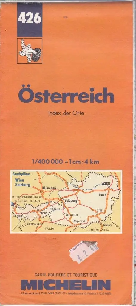 Michelin Country Map: Austria (German Edition) [Map] 1