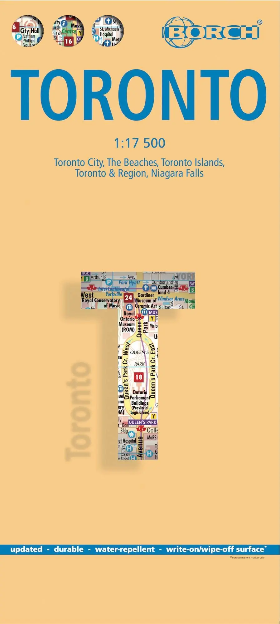 Laminated Toronto Map By Borch (English Edition) [Map] Borch 1
