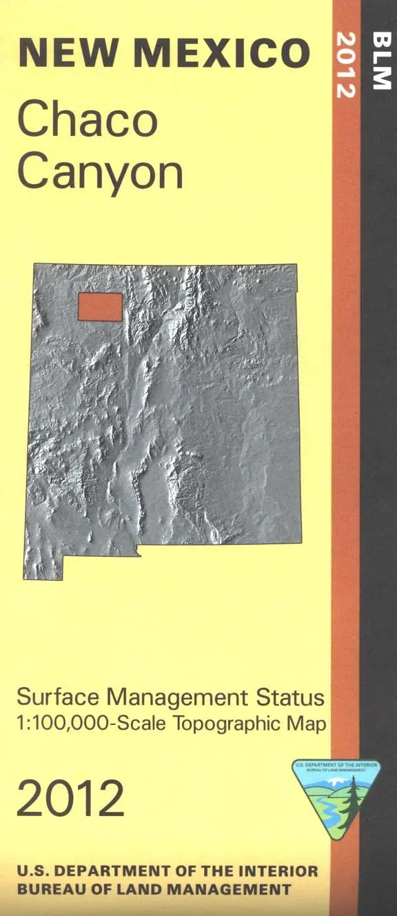 Chaco Canyon Surface Management Status 1:100,000-Scale Topographic Map (New Mexico) 1
