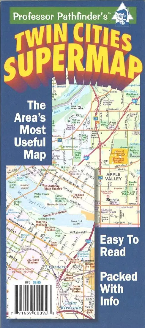 Twin Cities Super Map [Map] Hedberg Map 1
