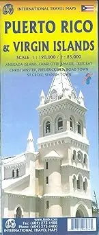 Puerto Rico & Virgin Islands Travel Ref. Map 1:190,000/85,000 [Map] Itmb Publishing Ltd 1