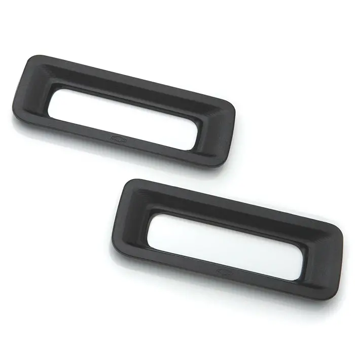 2010-2013 Camaro Reverse Light Surrounds Billet Aluminum - Black 1