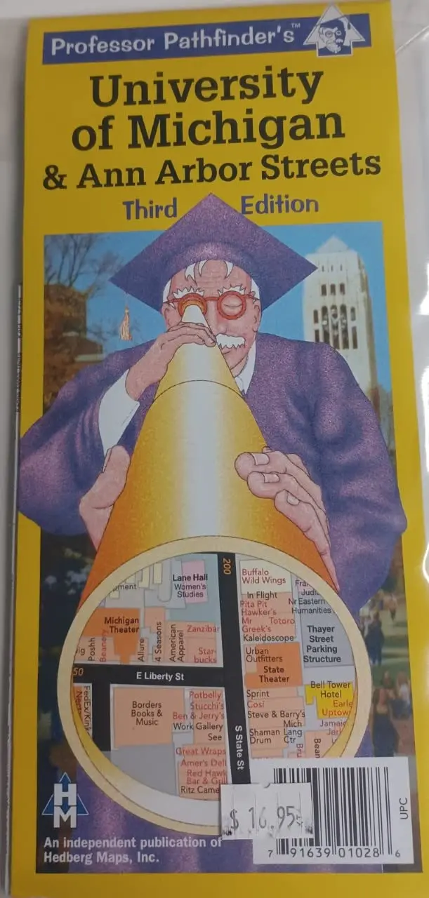 University Of Michigan And Ann Harbor Streets Map - Third Edition [Map] Staff 1
