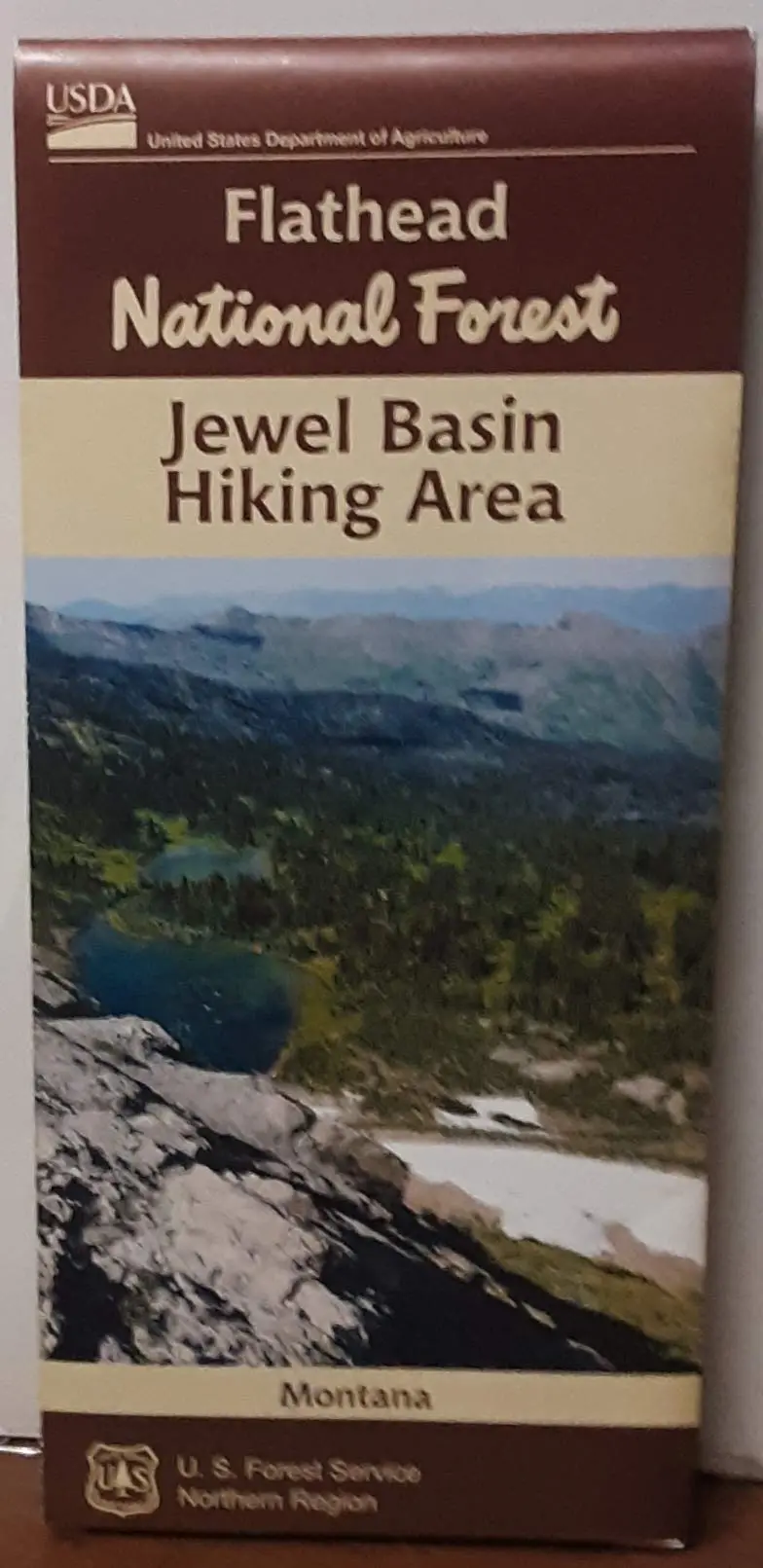 Flathead Jewel Basin Hiking Area [Map] Montana Forest Service 1