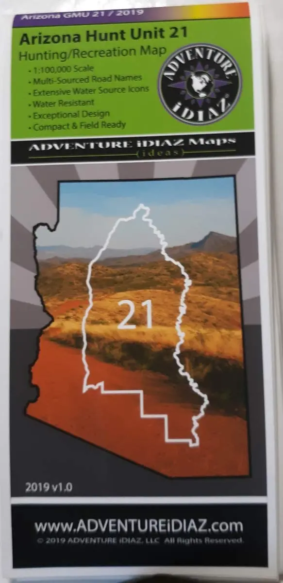 Arizona Hunt Unit 21 Map 1