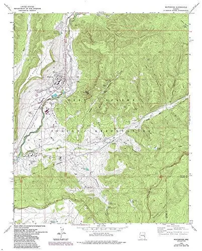 Whiteriver 7.5' Arizona 1978 Pr 1984 United Stated Geological Survey 1