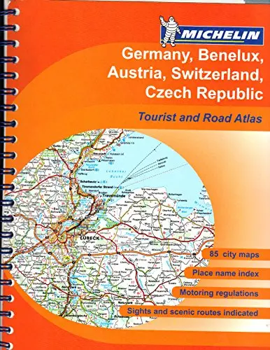 Germany/Benelux/Austria/Switzerland/Czech Republic Tourist And Motoring Atlas [Ring-Bound] Michelin Travel Publications 1