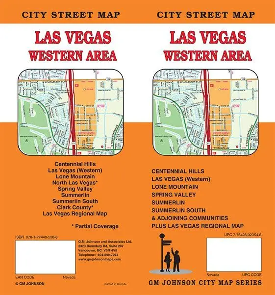 Las Vegas Western Area, Nevada Street Map [Map] Gm Johnson 1