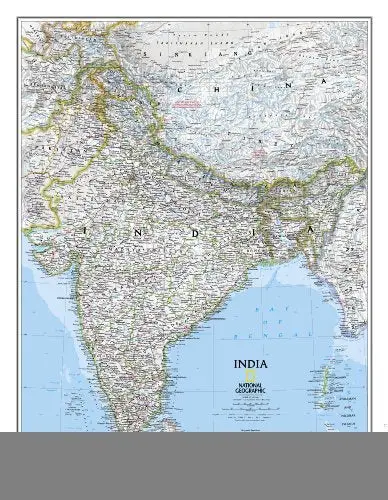 India Classic Wall Map (Laminated) (Reference - Countries & Regions) [Map] [2009] (Author) National Geographic Maps 1