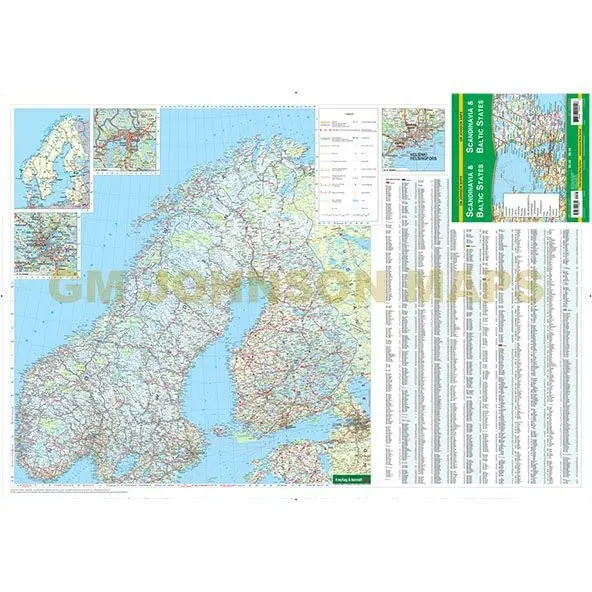Scandinavia & Baltic States Dry Erase Laminated [Map] Freytag-Berndt U. Artaria Kg 1