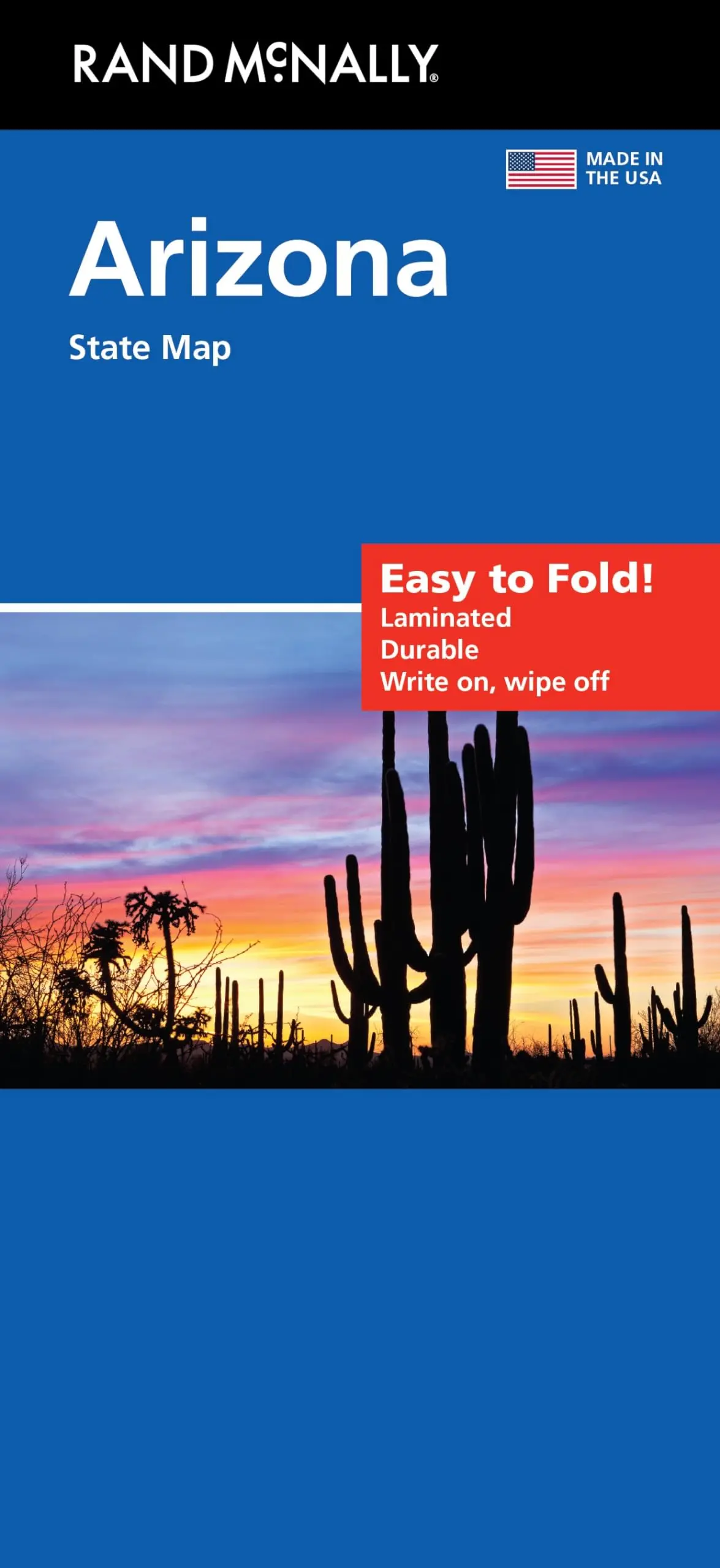Easy To Fold! Arizona State Map (Laminated) 1