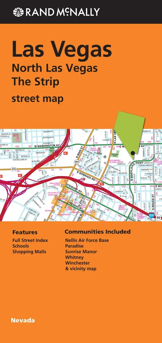 Rand Mcnally Las Vegas/North Las Vegas/The Strip Street Map: Nevada Rand Mcnally 1