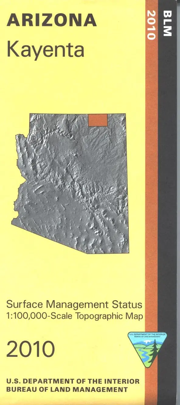 Kayenta Surface Management Status 1:100,000-Scale Topographic Map (Arizona) [Map] Bureau Of Land Management 1
