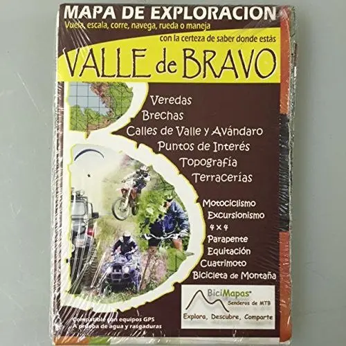 Valle De Bravo Mapa De Exploracion Outdoor/Recreation Map [Map] Bicimapas 1