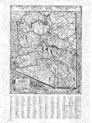 The Harriet F. Cobb Relief Map Of The State Of Arizona Gloss Ready-To-Hang 1