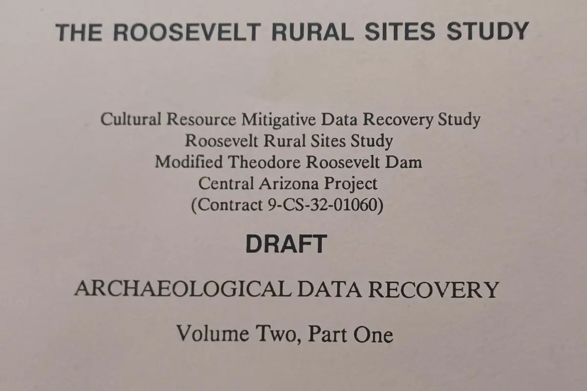 The Roosevelt Rural Sites Study Vol. 2: Prehistoric Rural Settlements In The Tonto Basin, Set [Paperback] Steven D. Shelley 1