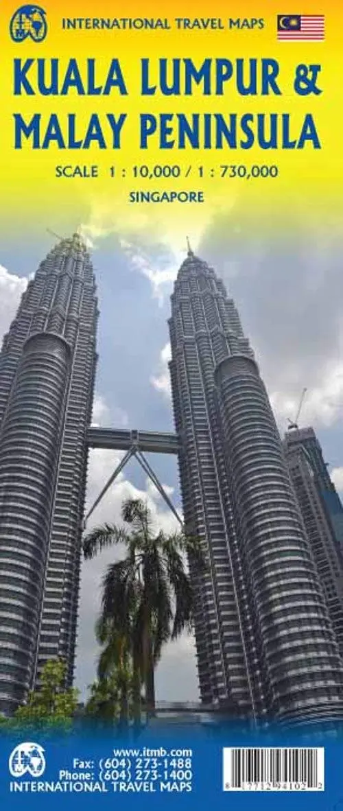 Kuala Lumpur & Malay Peninsula Travel Reference Map [Map] Itmb Publishing Ltd 1