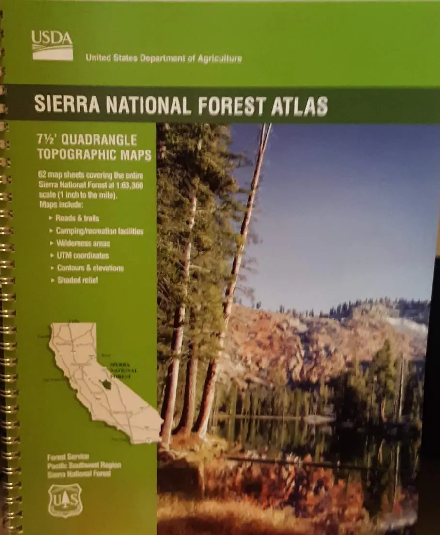 Sierra National Forest Atlas [Spiral-Bound] Pacific Southwest Region 1