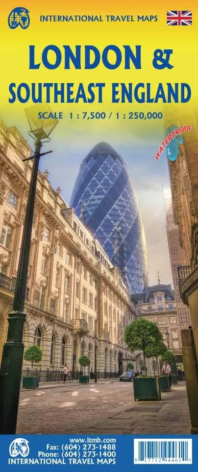 London & Southeast England Travel Reference Map 1
