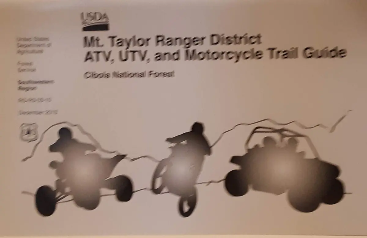 Mount Taylor Atv, Utv And Motorcycle Trail Guide [Staple Bound] Cibola Ranger District 1