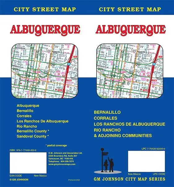 Albuquerque, New Mexico Street Map [Map] Gm Johnson 1