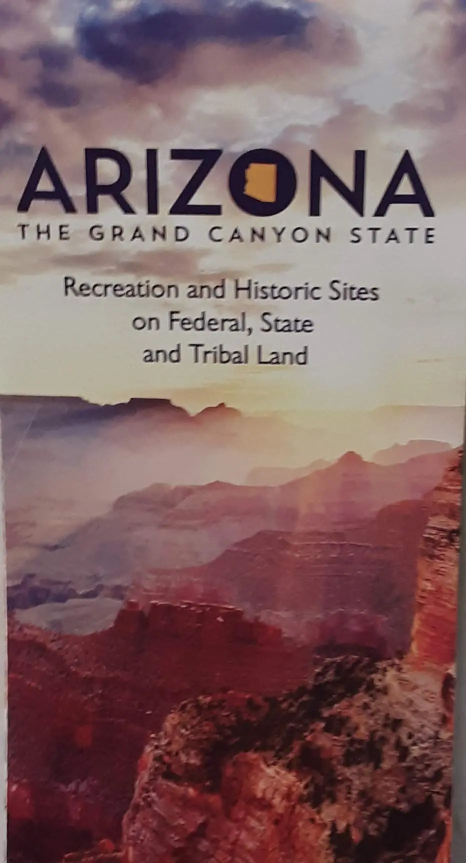 Arizona Recreation And Historical Sites Map - Laminated [Map] Staff 1