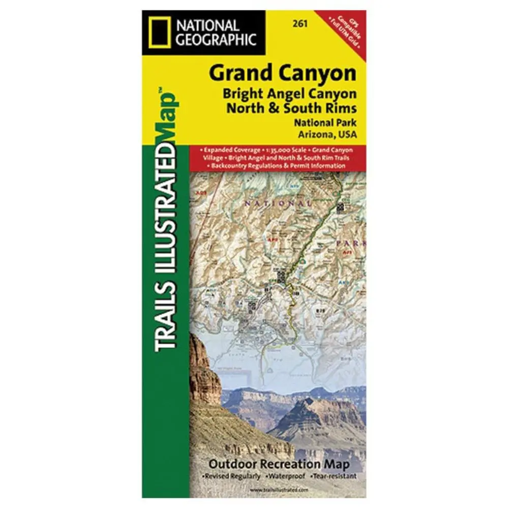 Bright Angel Canyon And North & South Rims, Grand Canyon National Park, Arizona, Usa (National Geographic Trails Illustrated 261) 1
