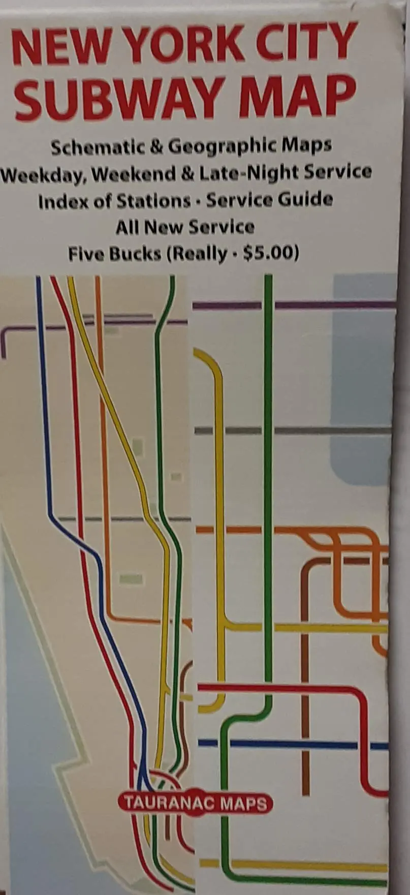 New York City Subway Map - Tauranac [Map] Staff 1