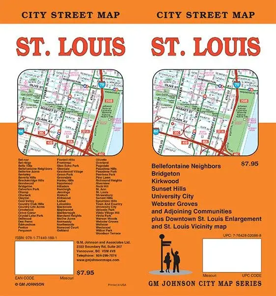 City Street Map St. Louis (Missouri) 1