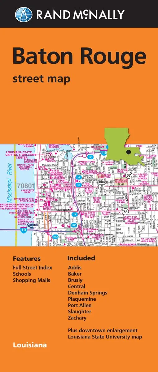 Rand Mcnally Folded Map: Baton Rouge Street Map [Map] Rand Mcnally 1