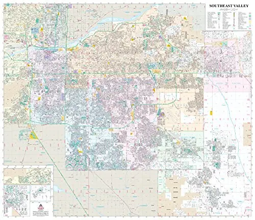 Southeast Valley Section Paper, Non-Laminated Wall Map 1