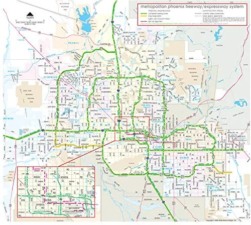 Metropolitan Phoenix Freeway/Expressway System Gloss Laminated 1