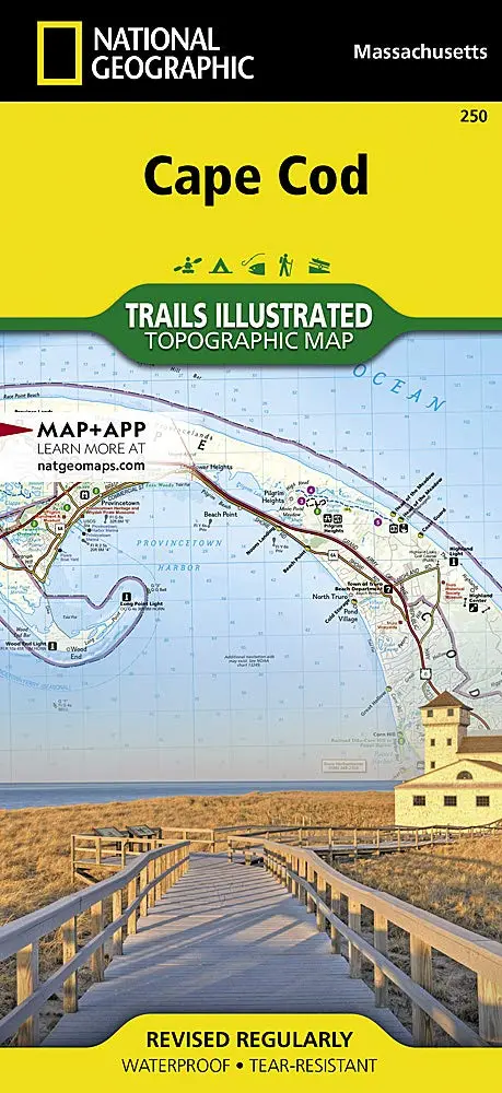 Cape Cod Map (National Geographic Trails Illustrated Map, 250) [Map] National Geographic Maps - Trails Illustrated 1