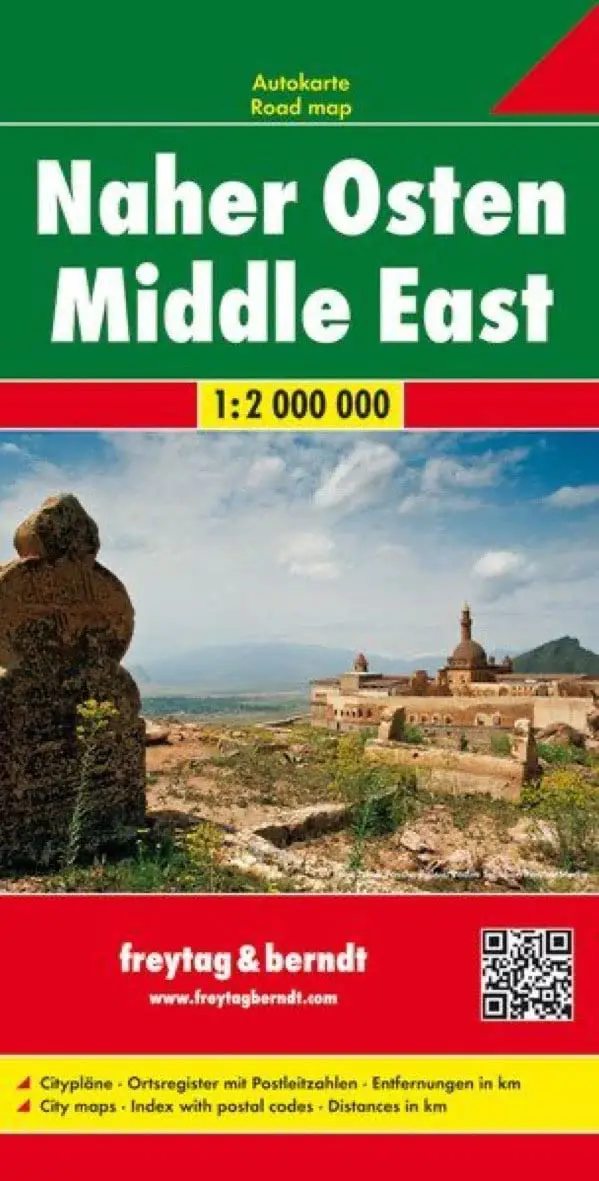 Middle East Road Map (English And French And German And Italian And Spanish Edition) [Map] Freytag & Berndt 1